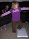 View - Audrey does yoga with the Wii Fit (2)